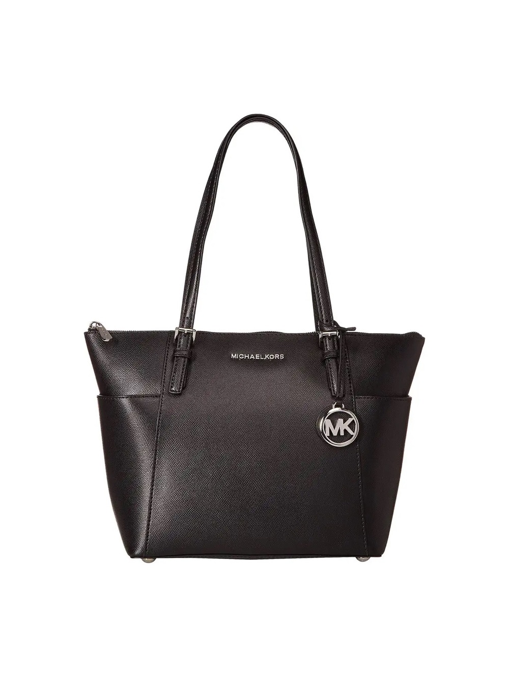 Michael Kors Jet Set Top-Zip Black Tote Bag